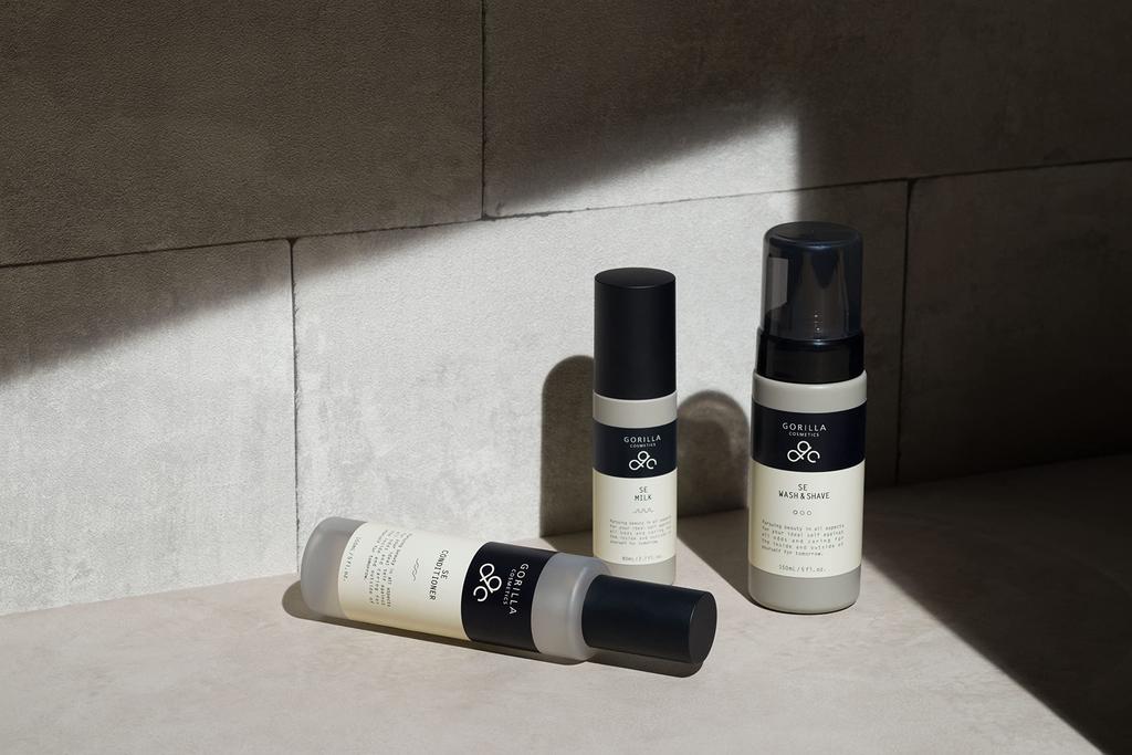 GORILLA COSMETICS Подарочный набор Подарочная косметика Уход за кожей (Средство для умывания лица, лосьон, эмульсия) Мужской