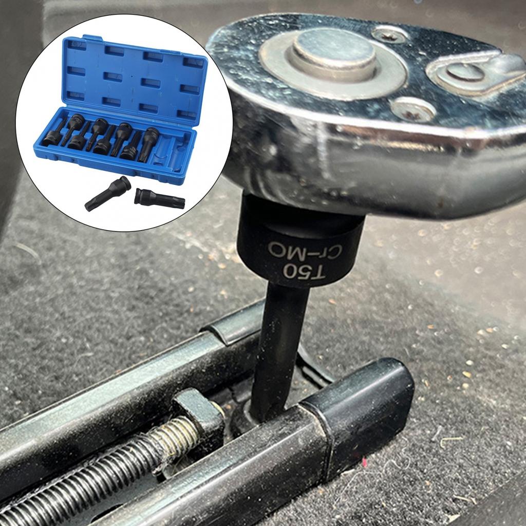 Адаптер для торцевой головки 1/2 дюйма, черный, привод шестигранник