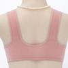 Printed Front Buckle Underwear for Women Tank Top Style Middle-aged and Elderly Bra Large Size Without Steel Ring Underwear for Women
