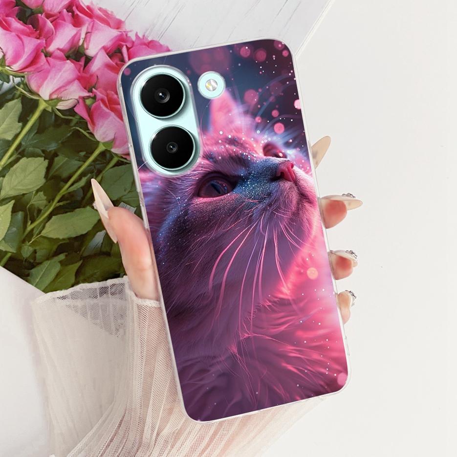 Чехол для Xiaomi Poco X8 Pro 5G Милый Чехол с Рисунком Сердечка Мягкий Тонкий Чехол для Телефона Для Xiaomi Poco X8 Pro Max PocoX8 Pro 5G