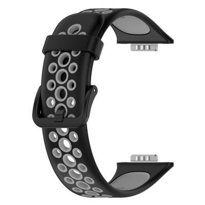 Сменные ремешки, совместимые с HUAWEI Watch FIT2, дышащие силиконовые ремешки, двухцветные