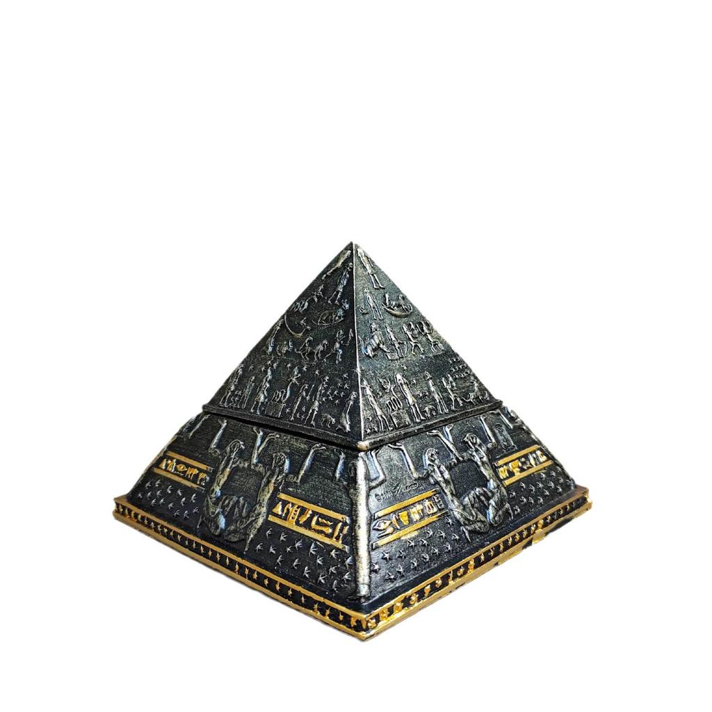 Cross-Border Egyptian Mummy Pyramid Figurine - Pharaoh Coffin Souvenir Craft Ornament