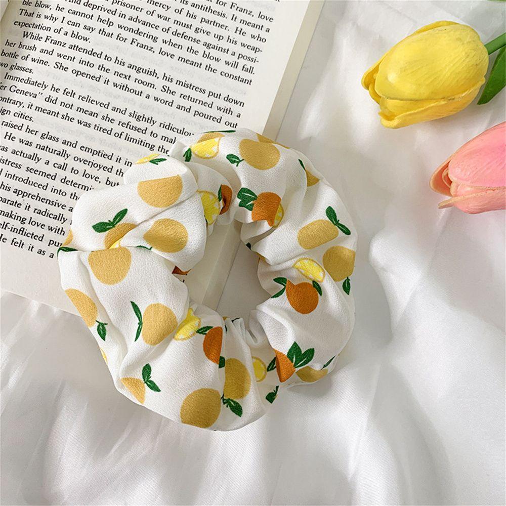 Girls Headwear Strawberry Hair Accessories Fruit Scrunchies Ponytail Holder Hairs Ties Hair Rope