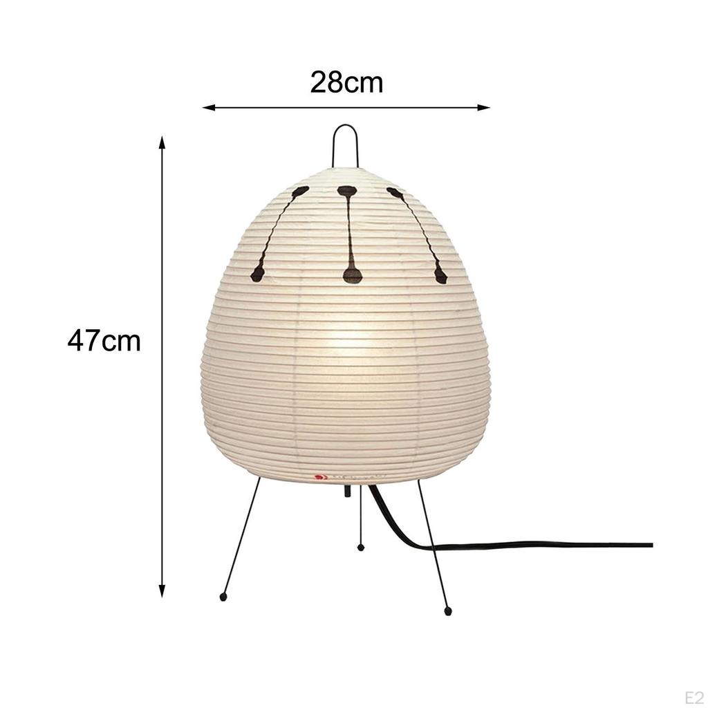 Table Paper Lamp 3 Color Ornaments White Rice for Dorm Bedroom EU