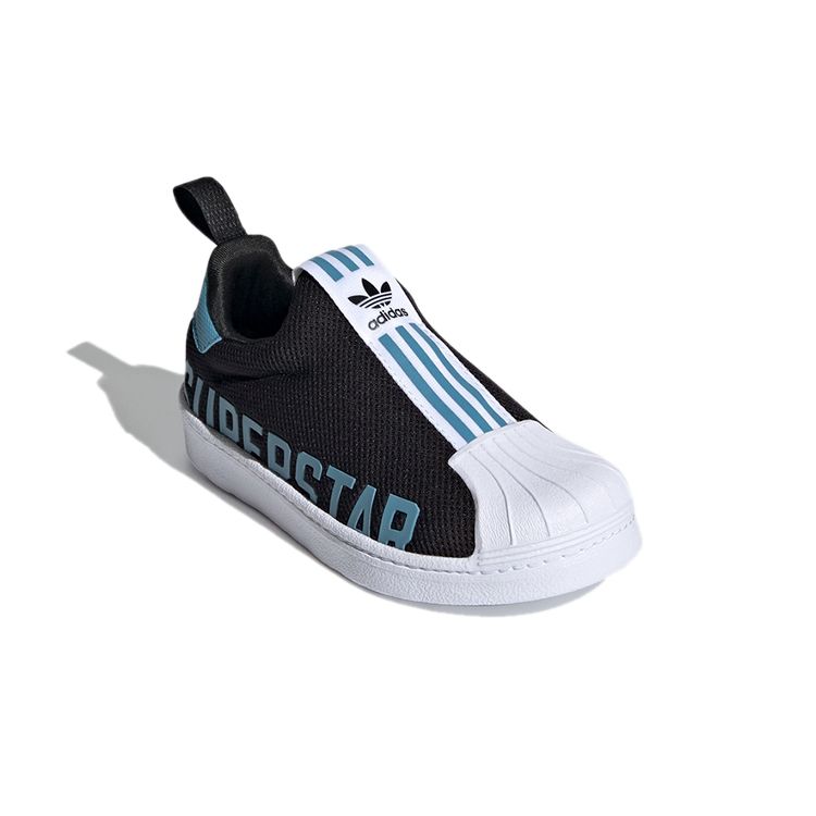 adidas Superstar 360 XJ Black Hazy Blue Детские кроссовки Core-Black Обувь-Белый FX4916