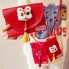 Chinese Plush Koi Lucky Money Packet Tassel Lion Dance New Year Money Envelope  Party Gifts