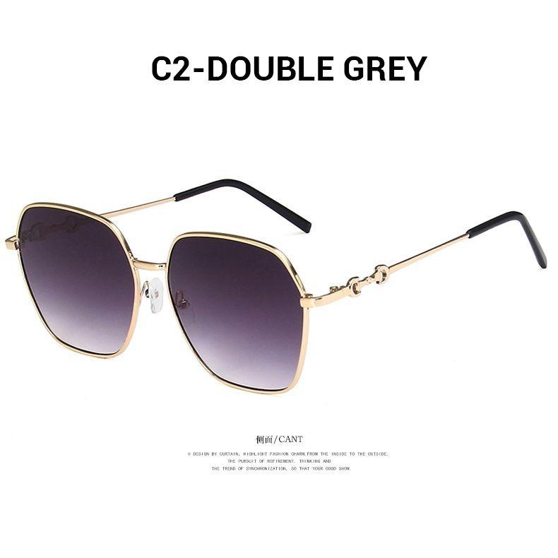 Sunglasses for Women New Gradient Color Korean Edition Trendy UV Resistant Sunglasses Large Face Slimming Polarized Glasses