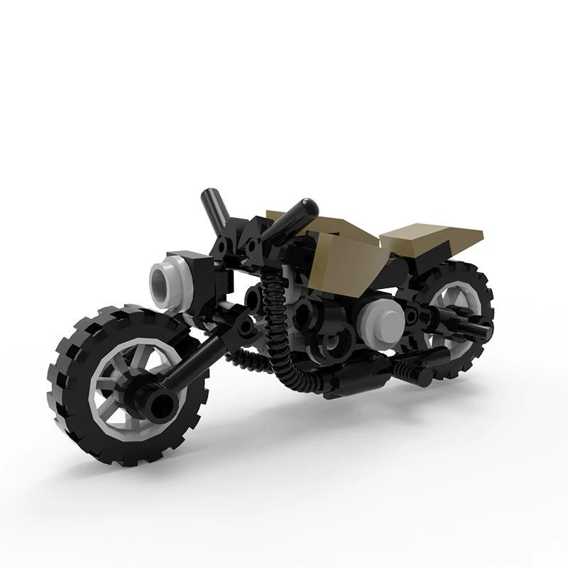 Мини-мотоцикл Строительные блоки Мотоцикл Moc Велосипед Транспортное средство Гонки Сборная модель из мелких деталей Детская игрушка Подарок на день рождения