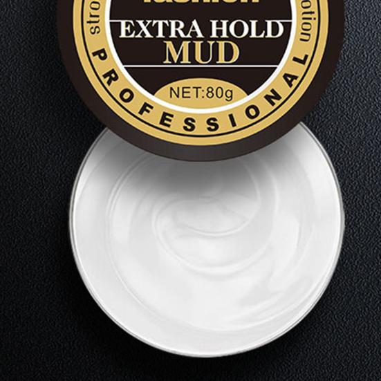 80G Matte Hair Mud Professional Salon Styling Gel Long-Lasting Hold Dandruff-Free Formula Styling Gel for Men