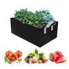Grow Bags Non-Woven Fabric Raised Garden Bed Rectangle Planting Container Grow Bags Fabric Planter Pot For Plants Nursery Pot