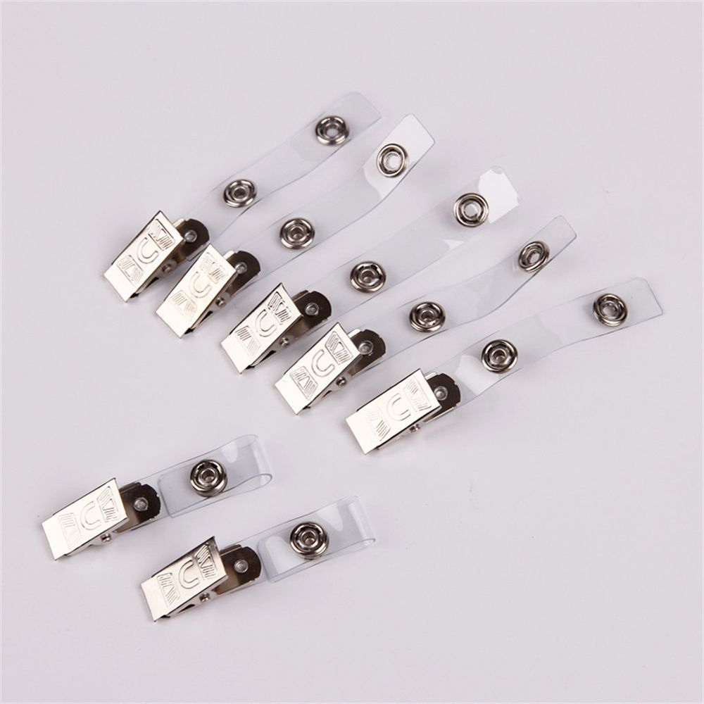 Holder Metal Stainless steel ID Card Clips Card Clip Holders Badge Reel Clips Badge Holder Clip
