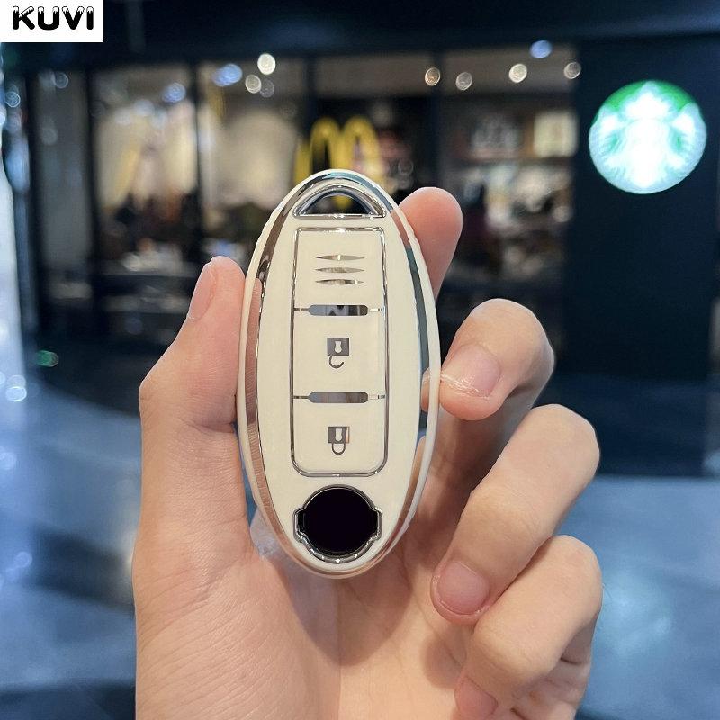 Новый TPU чехол-брелок для автомобильного ключа с 3 кнопками для Nissan Leaf Micra Qashqai J11 J10 X Trail T32 Versa Note Patrol Аксессуары