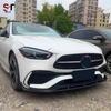 Mercedes-Benz C-Class W206 Carbon Fiber BS Front Lip Spoiler & Bumper Diffuser Kit.