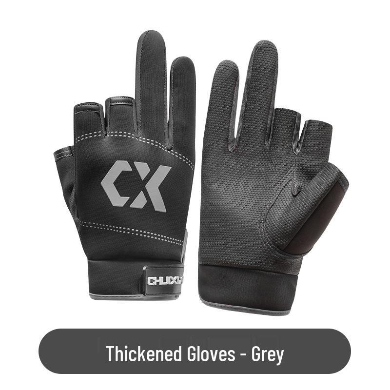 Мужские ультратонкие водонепроницаемые рыболовные перчатки с защитой от солнца, защитой от проколов и противоскользящим кроем с тремя открытыми пальцами для летней рыбалки нахлыстом