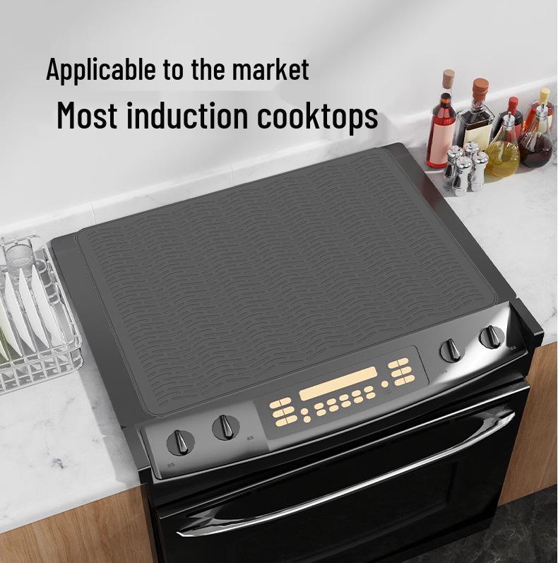 Silicone Non-slip Heat-Resistant Stove Mat - Draining & Anti-scald Placemat for Kitchen and Dining Table.