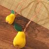 Хурма DIY Материал Пакет Брелок Груша Кожа Брелок Модный Фруктовый Подвес для Сумки Женщины