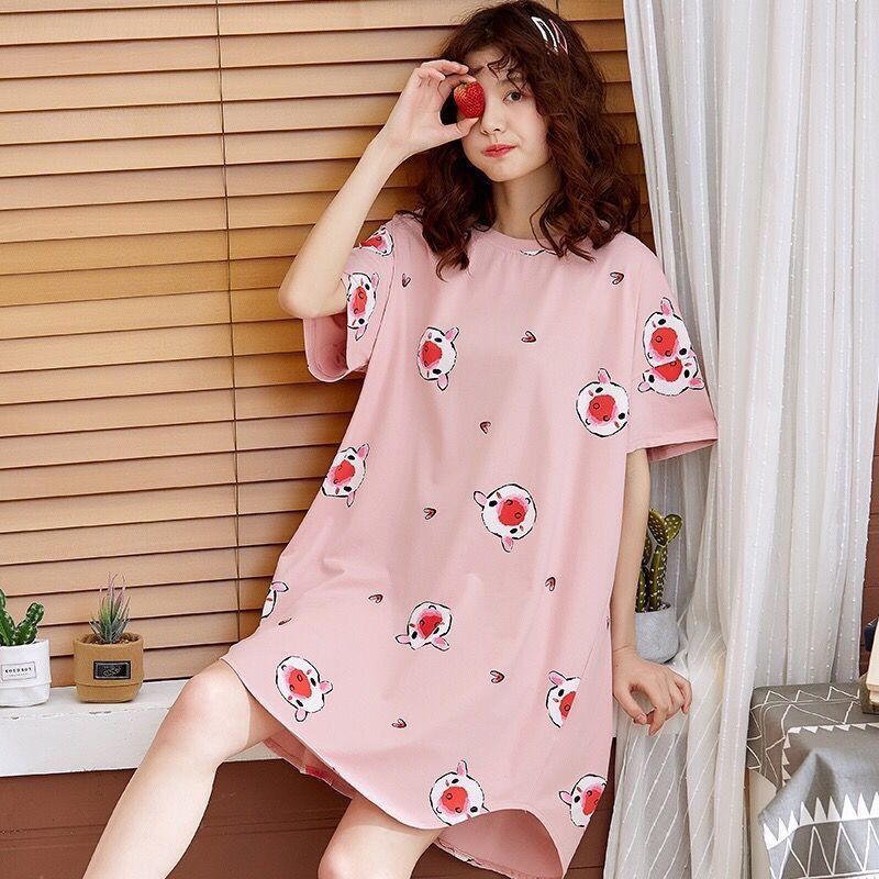 Pajamas Women's Summer Pajamas Short Sleeved Women's Students Cute Large Home Furnishing Set