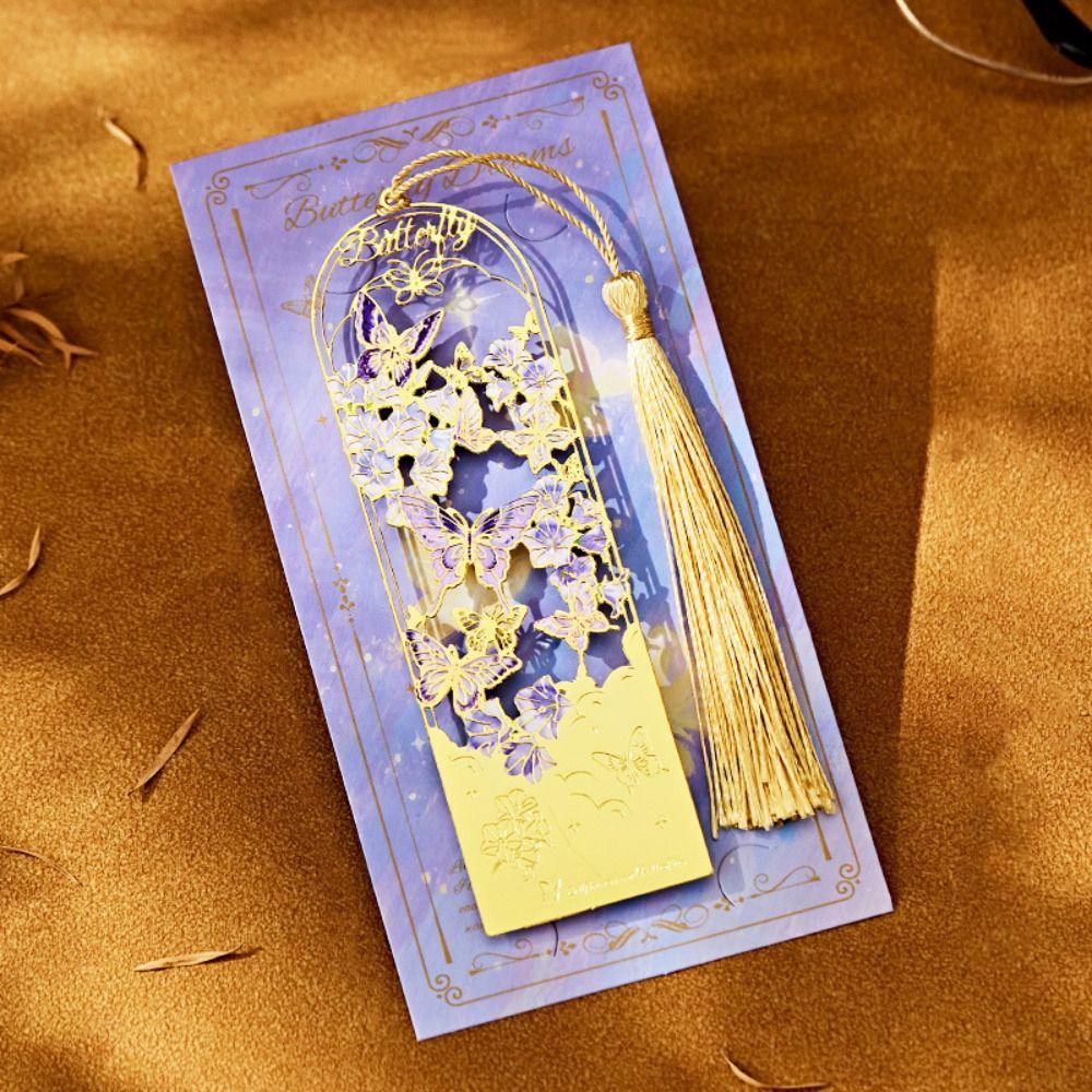 with Tassel Metal Hollow Bookmark Exquisite Reading Stationery  Book Lovers