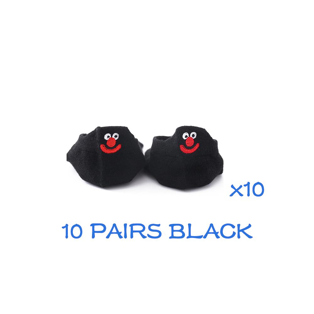 10 пар в упаковке, мужские короткие носки до щиколотки из хлопка с вышитым рисунком, забавные счастливые кавайные носки для пар Calcetines