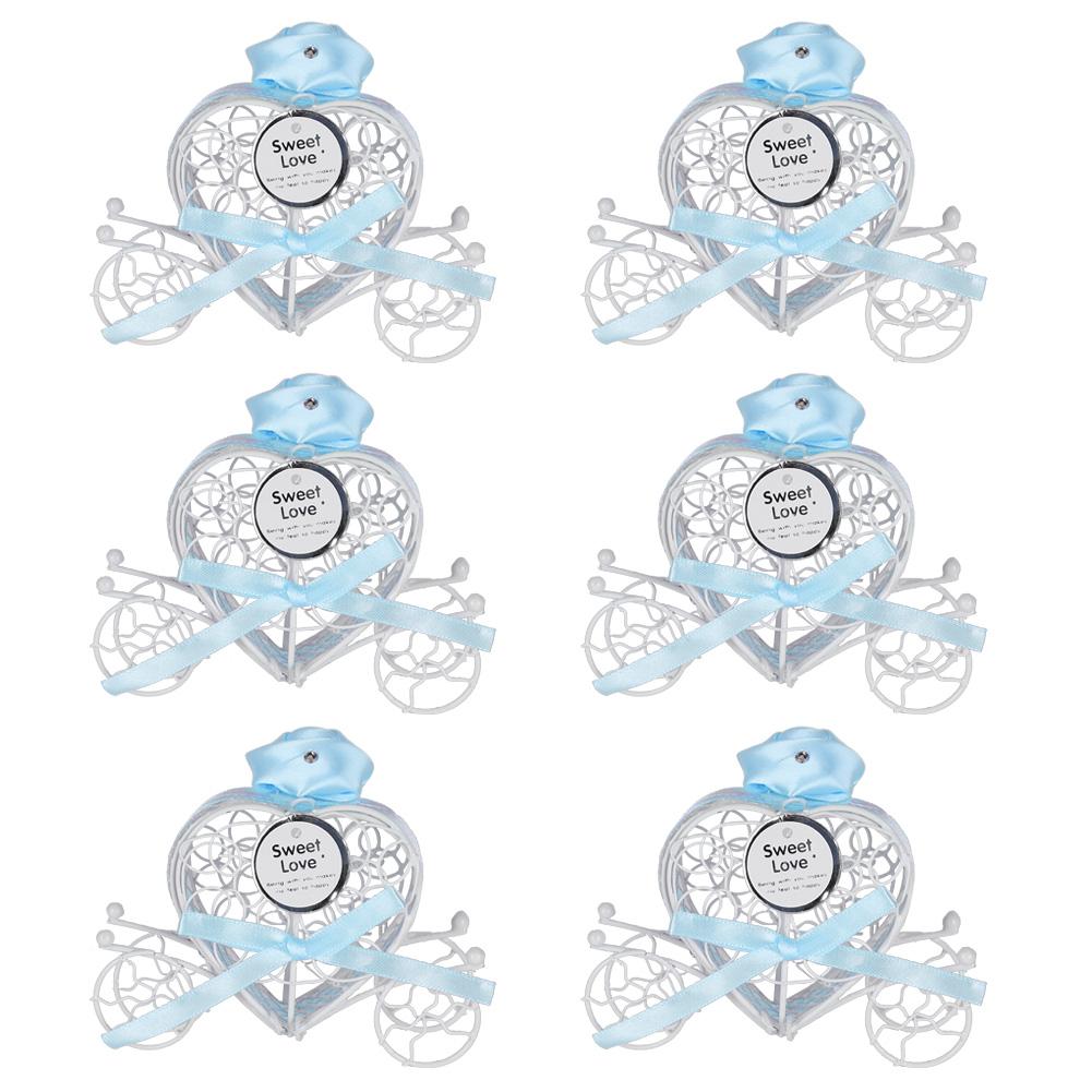 6 шт. Железная коробка конфет в форме сердца, шоколадные конфеты, баночка Ornamnet, украшение для свадебной вечеринки