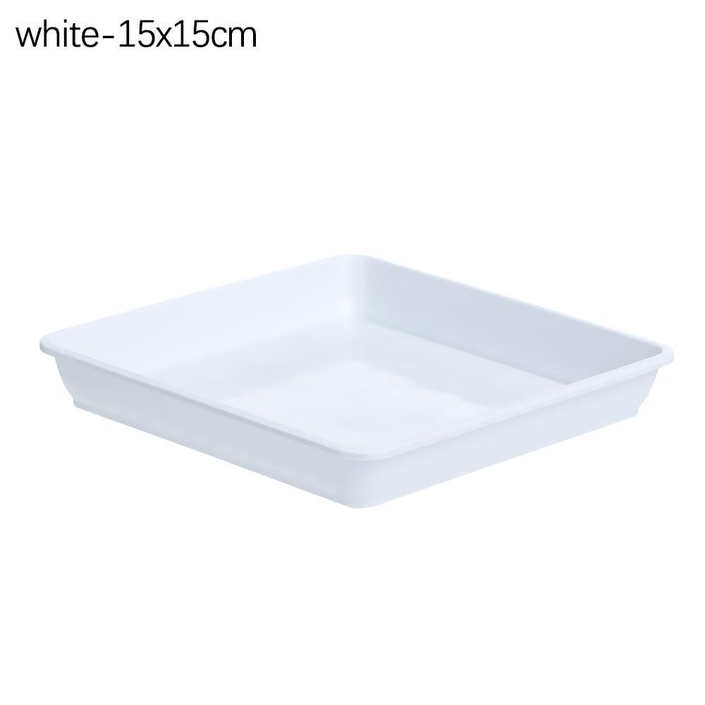 1Pcs Garden Flower Pot Square Plastic Tray Saucers Indoor Outdoor Plant Saucer Drip Trays
