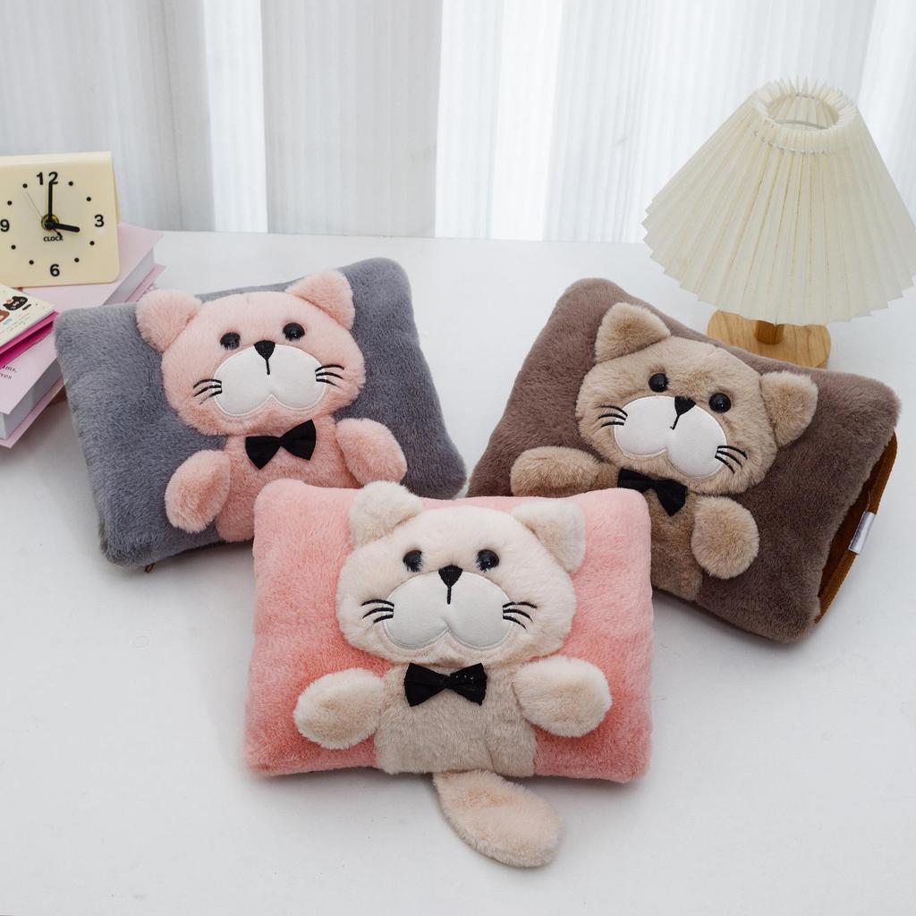 Автоматическая электрическая плюшевая мультяшная грелка для рук с безопасным отключением