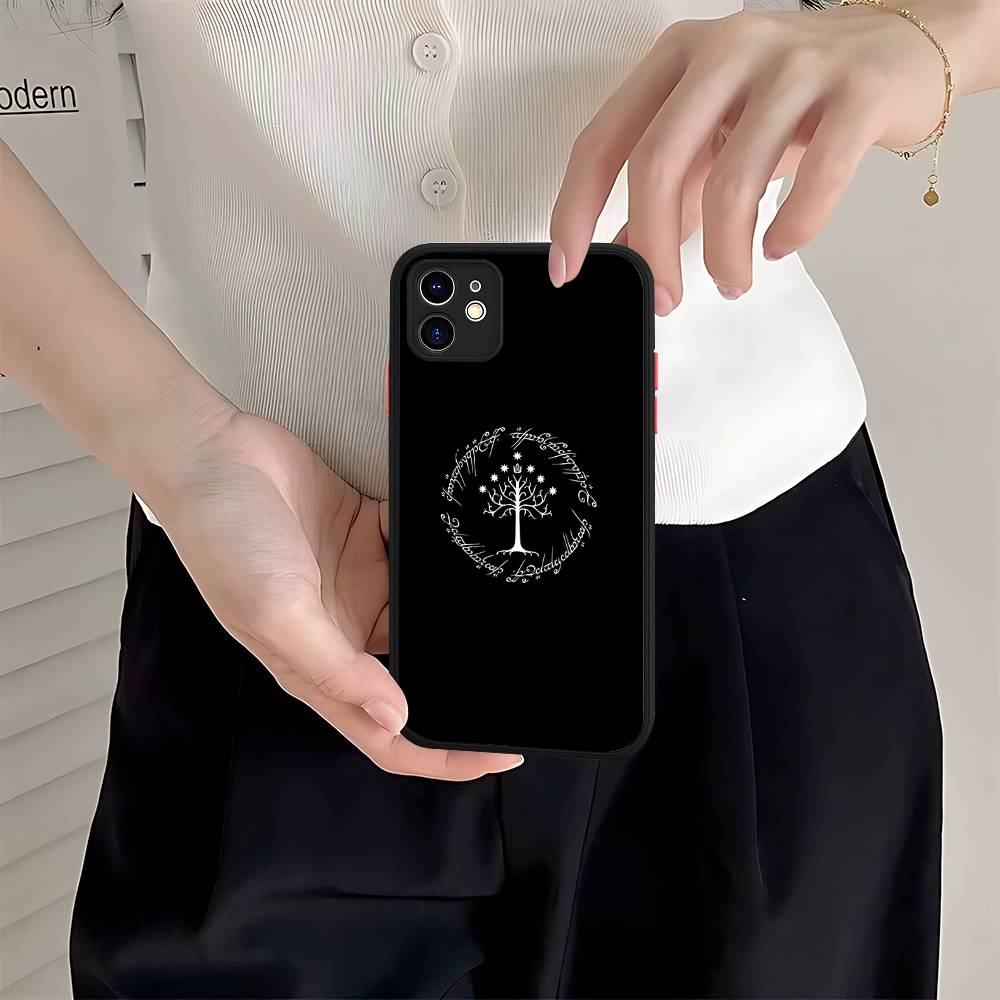 Чехол для телефона Властелин К-К Колец Для IPhone 16e 16 15 14 13 12 11 Pro Max X XS MAX Plus Матовый чехол Spuerstar