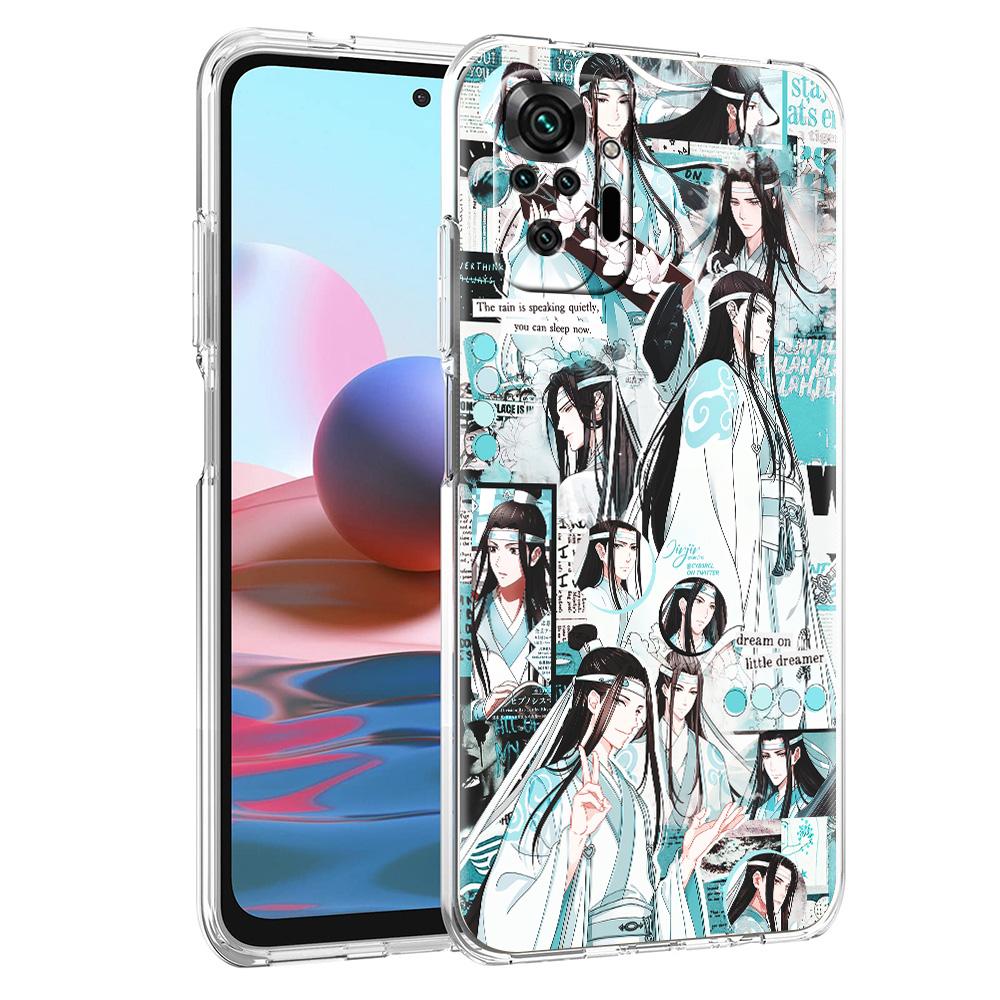 Грандмастер Мо Дао Цзу Ши Аниме Роскошный Чехол Для Телефона Для Xiaomi Redmi Note 12 11 10 9S 9 8 Pro 7 8T 9C 9A 8A K40 Pro+ Прозрачный Чехол
