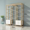 Multi-Function Light Luxury Nail Polish & Skincare Display Shelf for Beauty Salons
