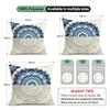 4 Pcs Mandala Flowers Single-Sided Printed Pillowcase Cushion Cover,Suitable For Living Room,Bedroom,Car Decoration