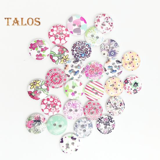 ИГРУШКИ И МАЛЫШИ 100 шт., маленькие цветы, дизайн, деревянные пуговицы, шитье, ремесленное искусство, украшение «сделай сам»