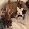 Soft Plush Rabbit Pendant Fluffy Plush Rabbit Doll Pendant  Couple Girl Kids Gift