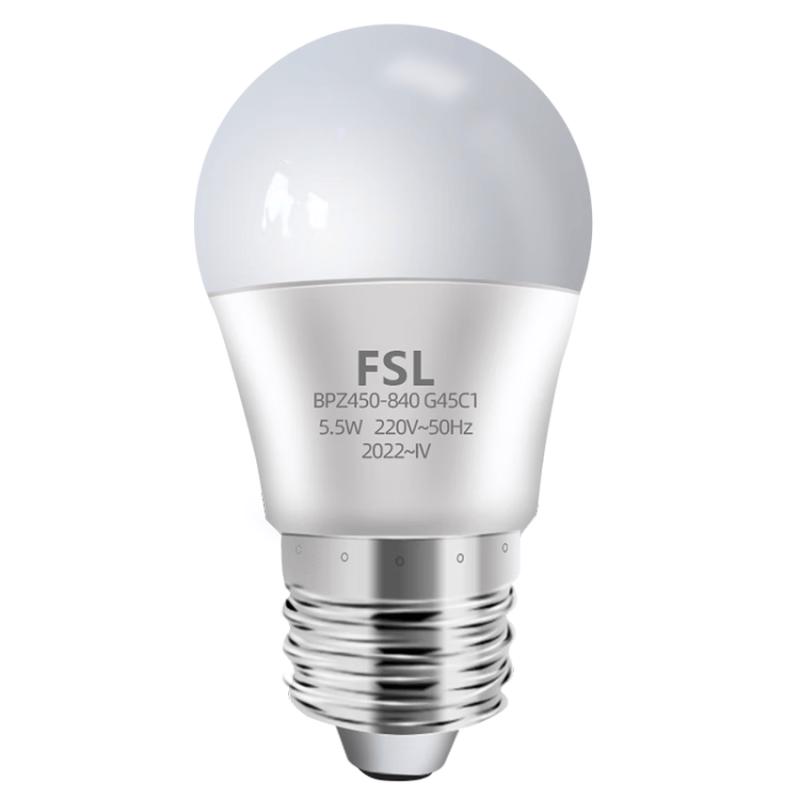 Энергоэффективная светодиодная лампа FSL E27, холодный белый свет