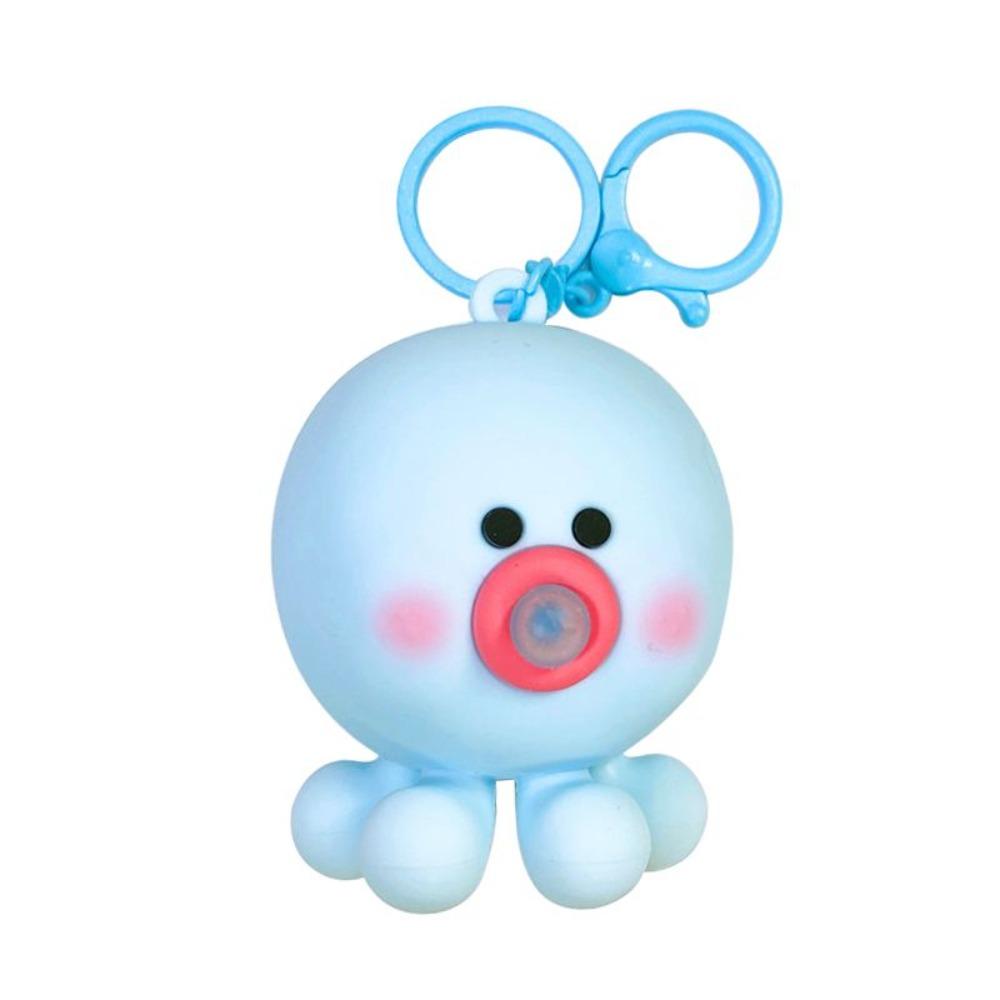 Силиконовый кулон в виде осьминога Blow Bubble, сжимающий осьминог, брелок для ключей от машины, аксессуары