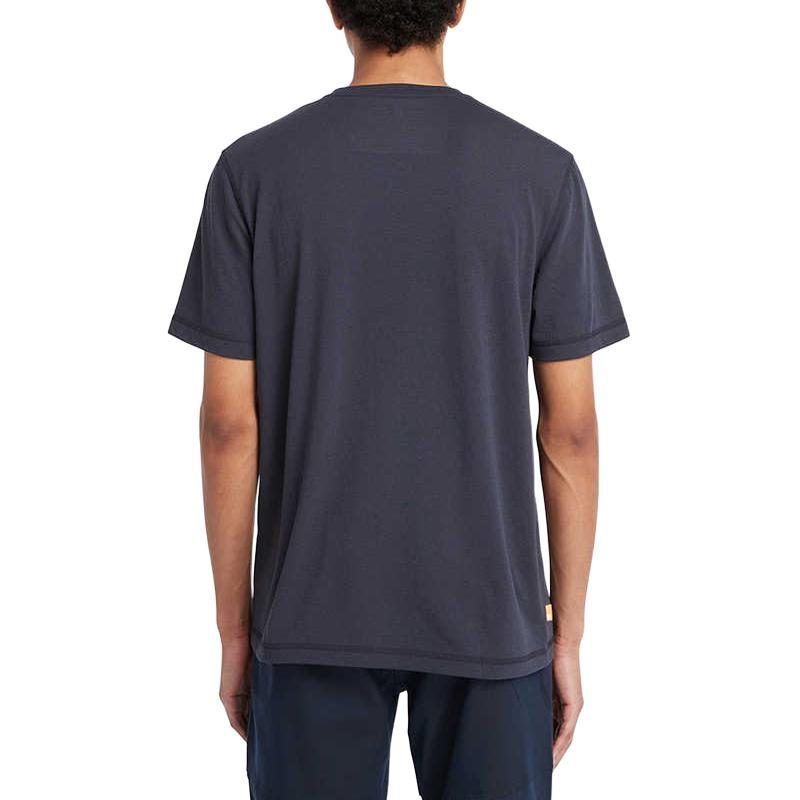 Timberland T-Shirts Men's Dark Sapphire Crew Neck Moderate Straight Fit A2NYH-433