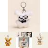 Charming Plush Dog Keychain With Trendy Glasses And Vibrant Color Options Available