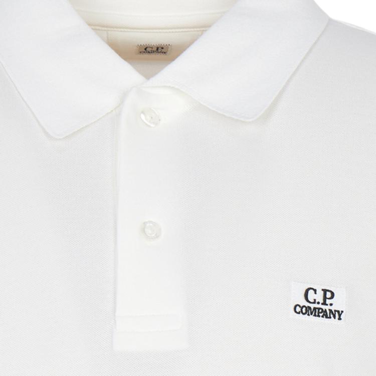 C.P. Company Logo Short Sleeve Polo Shirt Men tops 20CMPL108A005263W103