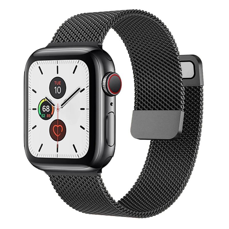 Миланская петля для Apple Watch Band 44 мм, 40 мм, 45 мм, 41 мм, 38 мм, 42 мм, 49 мм, 45 мм, браслет-ремень iWatch Series 9, 8, 7, 6 SE 5 Ultra 2, ремешок
