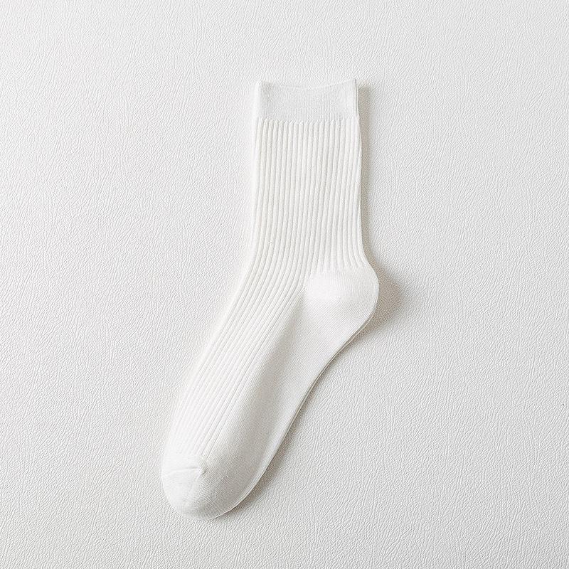 Men's Mid-calf Cotton Socks, Anti-odor, Sweat-absorbing and Antibacterial Long Calf Cotton Socks for Autumn and Winter, Spring and Autumn Long Socks