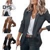 Женское пальто Slim Fit с длинным рукавом Сплошной цвет Формальный деловой стиль OL Коммутирующий стиль Кардиган на одной пуговице Леди Офисный пиджак Весенне-осенний пиджак