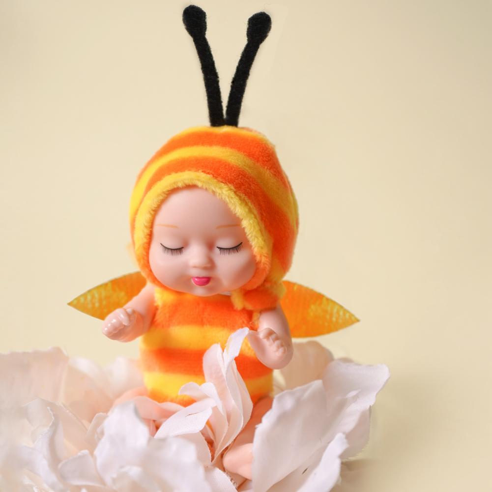 Kawaii 3,5 дюйма имитация куклы реборн игрушка мини милый спящий ребенок серия кукла мультфильм животное игрушка для детей подарок на день рождения