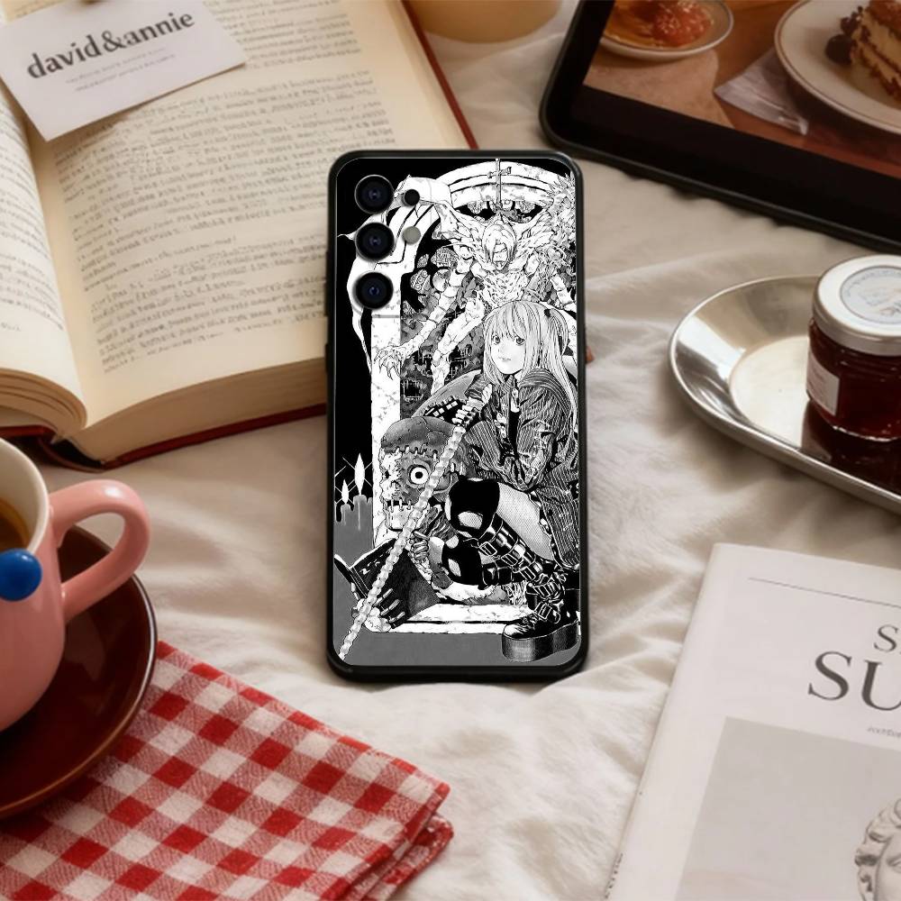 Миса аниме D-Death N-Note Чехол для телефона для Samsung S 25,24,23,22,30,21,10,9,Ultra,Plus,Lite,FE,4,5 G Мягкий черный чехол