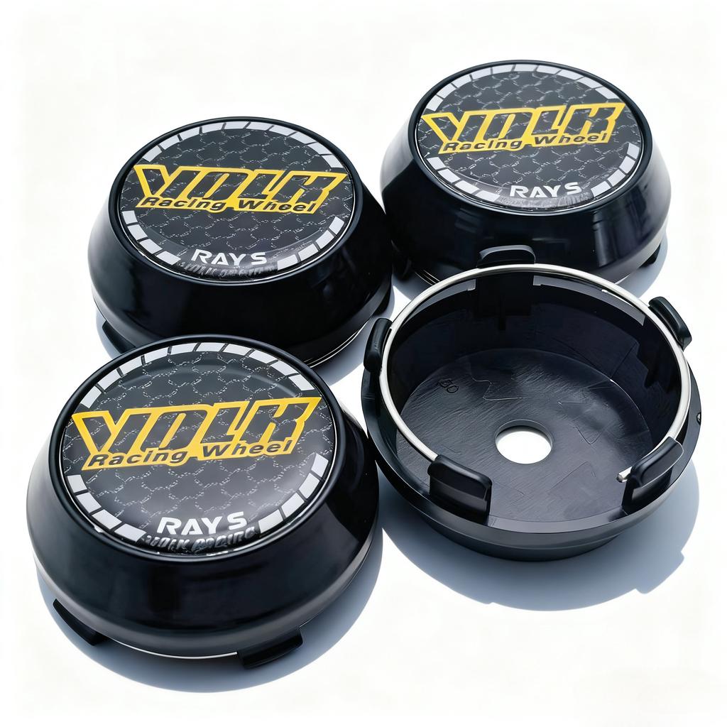 4 шт. JDM VOLK Racing Логотип Значок Центральные Колпачки Колес Автомобиля 60MM 56MM Ступица Колеса Высокая Крышка Значок RAYS Колпачок Диска Аксессуары для Автомобиля