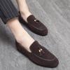 Men's Retro Tassel Loafers - Slip-On Leather Shoes for Spring & Autumn In Plus Sizes