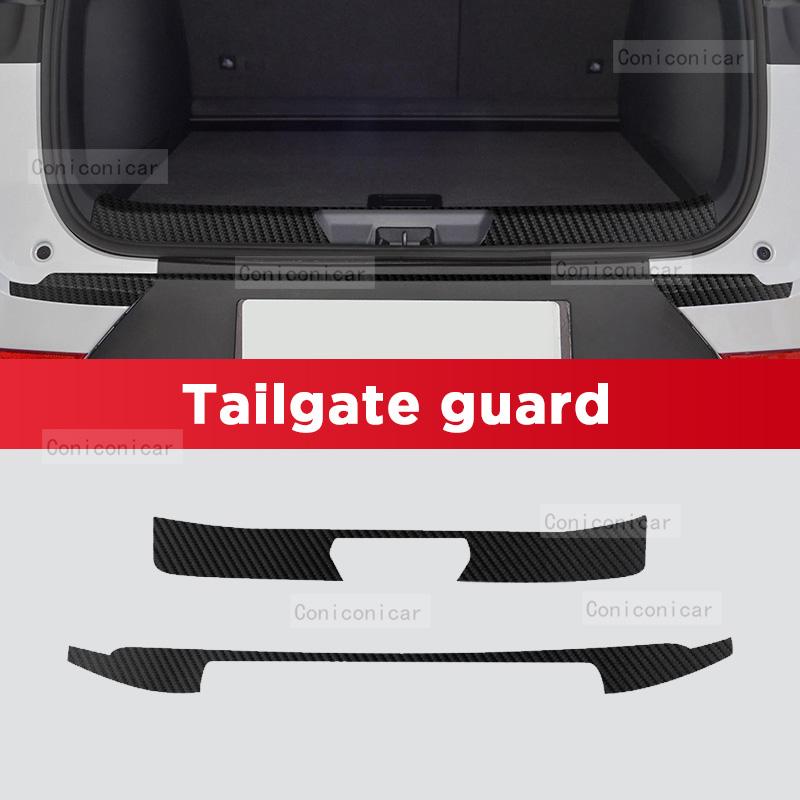 Наклейка на порог двери из углеродного волокна для BYD Song Plus DM-i EV 2025, накладка на порог, защита от царапин, аксессуары для интерьера