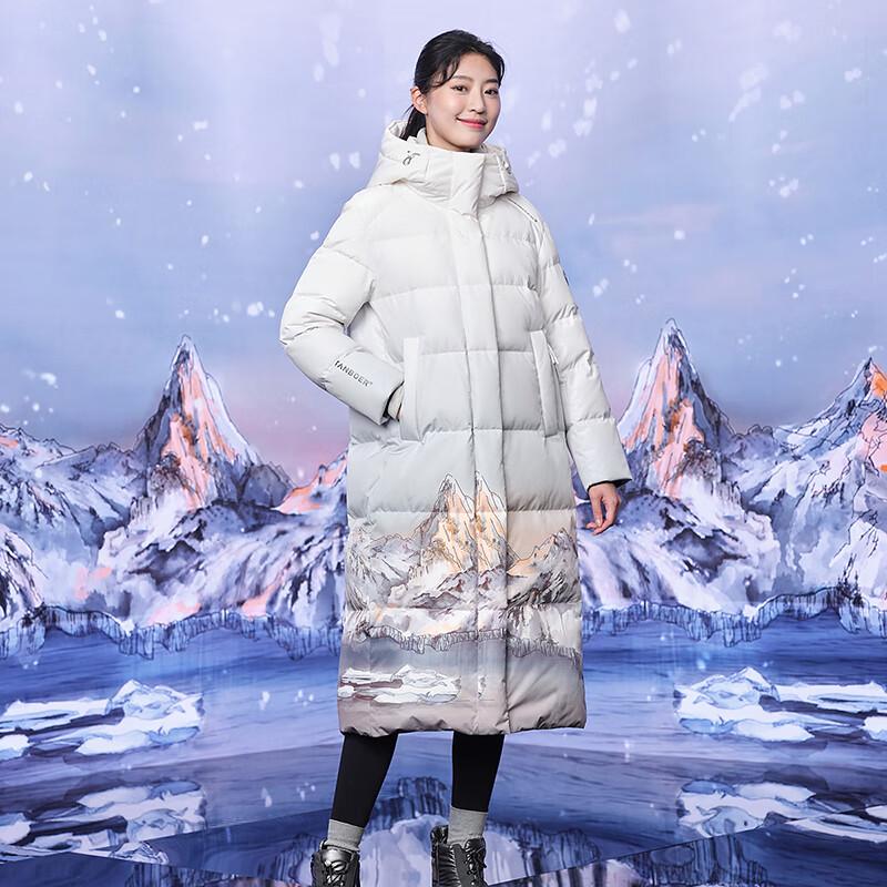 Tanboer Женский длинный пуховик с капюшоном TB235880C