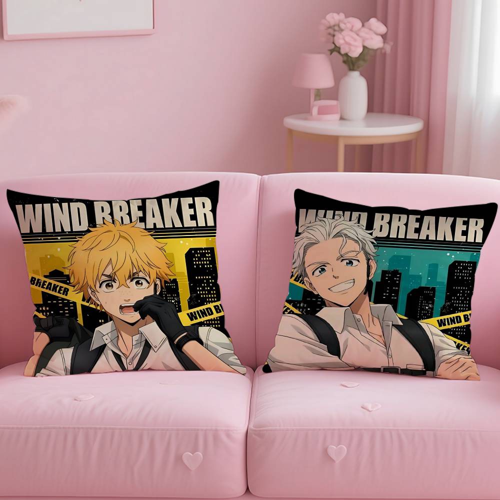 Anime W-WIND BREAKER Pillow Case Pattern Printing Pillowcase Living Room Sofa Cushion Cover Bedroom Room Decor