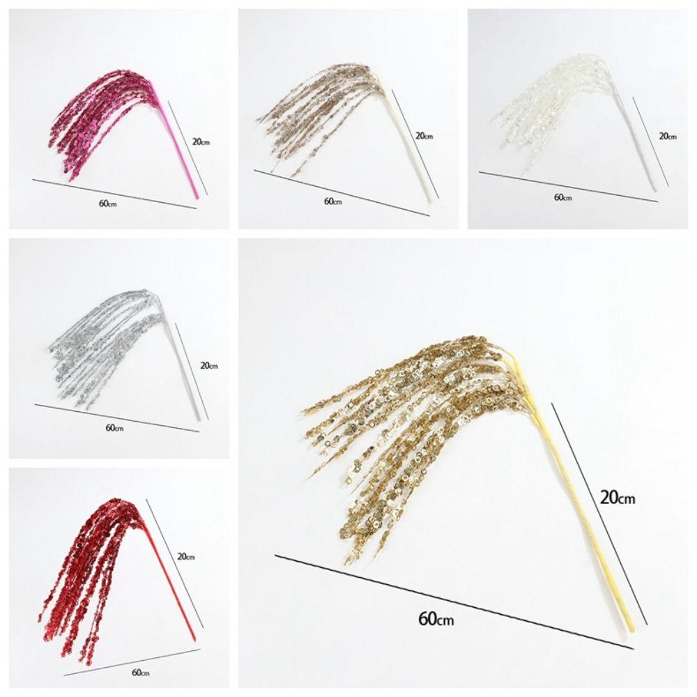 2 шт. Блестки Искусственные Рождественские Блестящие Ветки Веселого Рождества Украшение