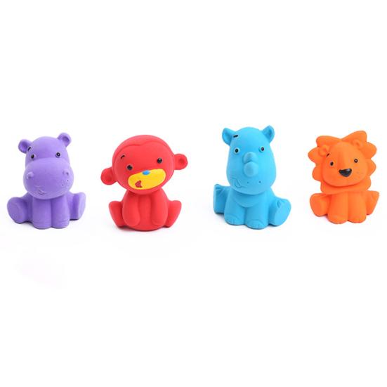 Жевательная игрушка для собак, устойчивая к укусам, мягкая чистка зубов, встроенный звуковой сигнал, мультяшная форма животного, уход за полостью рта