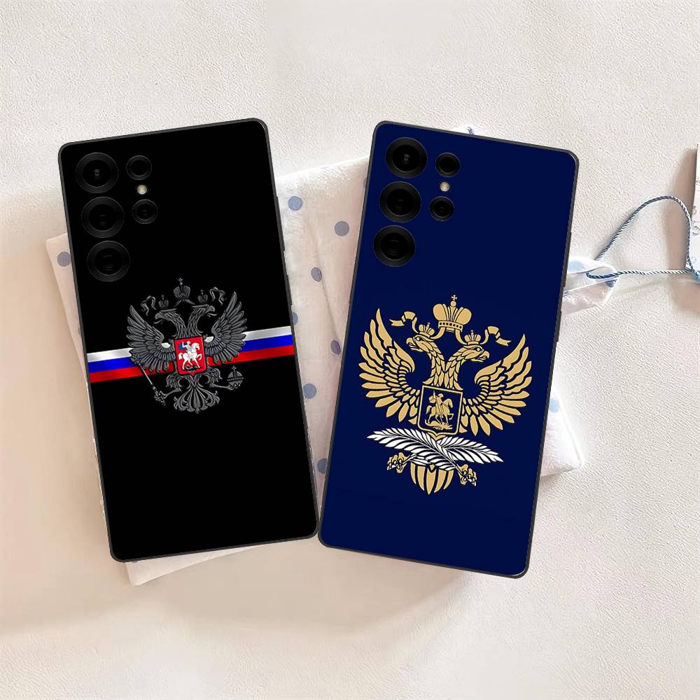 Russian Flag Phone Case For Samsung S 24 Fe 25 Ultra Plus 20 Lite 21 30 22 23 24 22 Ultra 5G Fundas